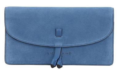 Liebeskind Berlin Lederbörse blau RFID Schutz Fab Suede Slam Retro Denim