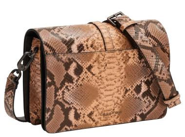 Liebeskind Schultertasche rosa braun schwarz Carol Snake Crossbody M Blush