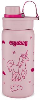 Mädchenflasche Edelstahl rosa pink Einhorn Ergobag