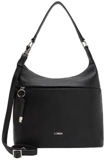 Maite klassisch schwarze Schultertasche L.Credi crossover