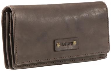Maitre Lederbörse mit Überschlag Steinbach Immine Dark Brown