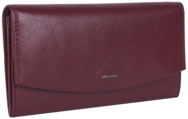Maitre Überschlagbörse Leisel Diedburg dunkelrot Leder