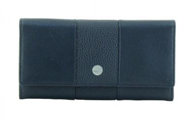 Maitre auen Diedburg Ledergeldtasche blau Überschlag RFID