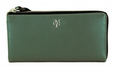 Marc`O Polo Lederbörse Reißverschluss Pastell Blau