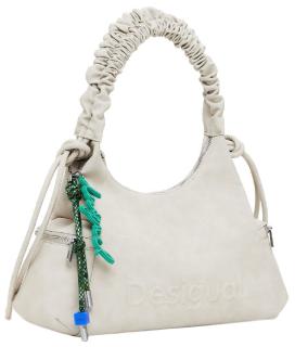 Montville beige Piedra geräumige Handtasche Desigual Steingrau Zugband