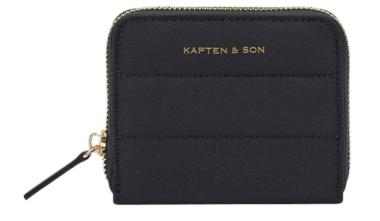 Nylonbörse Small Louvre Cloud Kapten and Son All Black abgesteppt