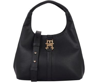 Plush Small Satchel Kurzgrifftasche Tommy Hilfiger Schwarz
