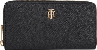 Portmonnaie Women Tommy Hilfiger Element Large ZA schwarz genarbt
