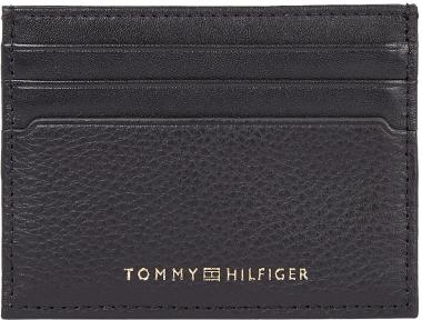 Premium Leder Etui Tommy Hilfiger Schwarz RFID