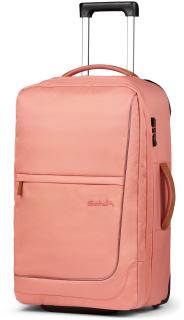 Pure Coral Satch Travel Flow M 65cm Schülerkoffer Lederapplikationen