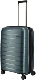 Reisekoffer Travelite Air Base Trolley M 67cm blau metallic erweiterbar