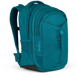 Satch Match Schulrucksack Ballfach Deep Petrol mitwachsend