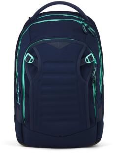 Satch Schulrucksack Match Plus Ocean Mint dunkelblau erweiterbar