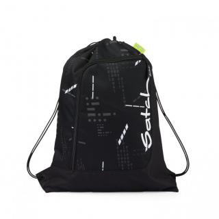 Satch Sportbeutel Ninja Matrix schwarz reflektierender Print