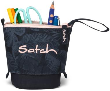 Satch Stifteetui mit Blätterprint Pencil Slider Midnight Jungle