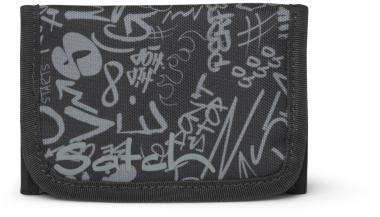 Schülergeldbörse grau Graffitiprint Street Ink Satch Wallet