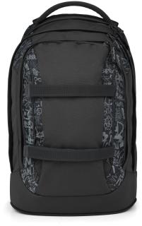 Schulranzen Satch Pack Street Ink grau Graffiti Ready to Swap