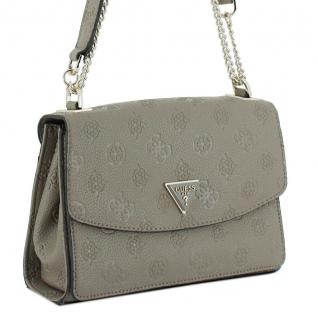 Schultertasche Cresidia Guess Dark Taupe Kettenhenkel