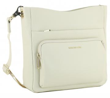 Schultertasche Mandarina Duck Mellow Leather Almond warmweiß