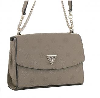 Schultertasche mit Logoprägung Guess Cresidia II Dark Taupe