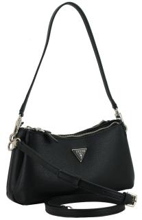 Schultertasche schwarz Saffiano Guess Noelle II Mini Black