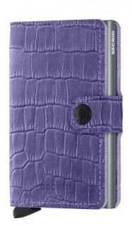 Secrid Miniwallet Cleo Lavender Kreditkartenetui lila Krokooptik