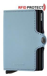 Secrid Twinwallet Kartenetui Leder Matte Blue hellblau RFID