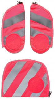 Seitentaschenset reflektierend Ergobag Zip-Set pink