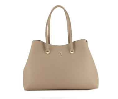 Shoppertasche Hilfiger Emblem Workbag Oat Milk Nude 