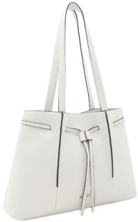 Shoppertasche Rahmi L.Credi vegan Zugband hellgrau Kontrast