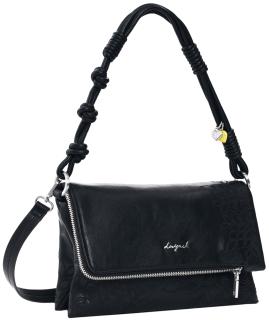 Sierra klassisch schwarze Desigual Damentasche filigran Murano Stickerei