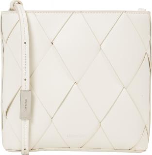 Square Bag Small Calvin Klein Woven Crossbody Chalk Beige
