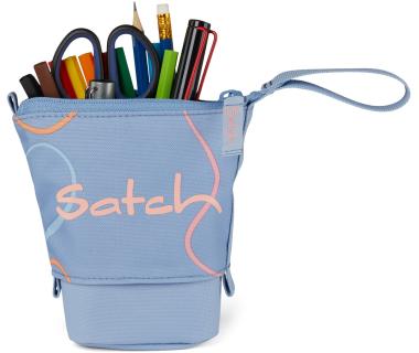 Stiftetasche hellblau bunt Satch Pencil Slider Vivid Blue Stiftebecher