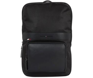 Tommy Hilfiger 1985 Slim Tech Herrenrucksack Black Nylon 