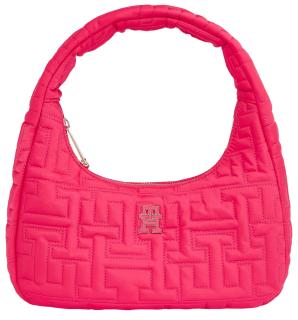 Tommy Hilfiger Chic Nylon Shoulder Bag Hobotasche mit Monogramstick Pink