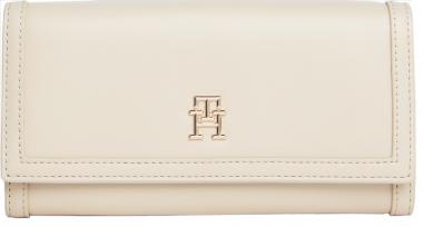 Tommy Hilfiger Geldbörse Damen TH City Compact L Flap Beige
