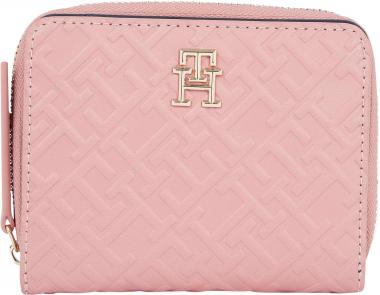 Tommy Hilfiger Geldbörse klein Monogramme Refined Med ZA Mono rosa