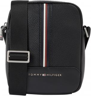 Tommy Hilfiger Mini Reporter schwarz TH Central Stripe Männertasche