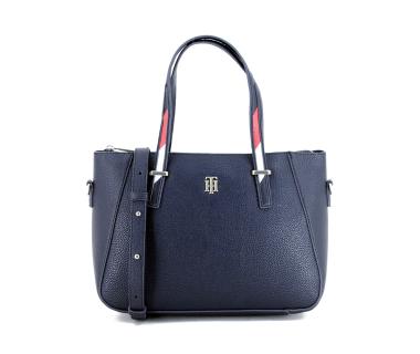 Tommy Hilfiger Satchel Element Corp Henkeltasche Dunkelblau Markenstrips