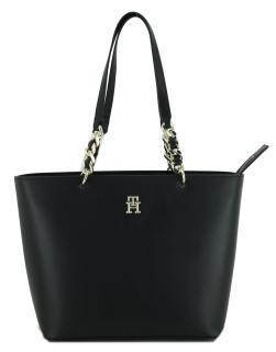 Tommy Hilfiger Shoppertasche schwarz Kette TH Chic Tote 