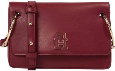 Tommy Hilfiger Überschlagtasche TH Chic Crossover rouge goldene Ringe