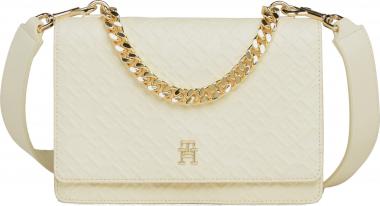 Tommy Hilfiger Überschlagtasche TH Refined Med Crossover Interlock Prägung