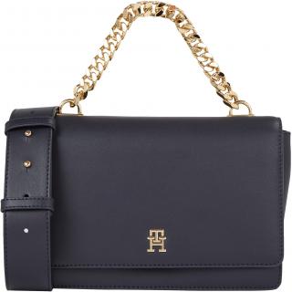 Tommy Hilfiger elegante Chainbag Refined Space Blue Überschlag