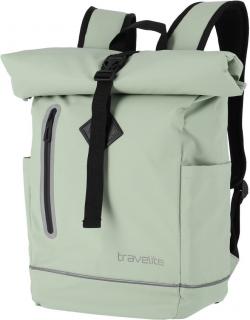 Travelite Basics Roll-Up Wanderrucksacks beschichtet hellgrün