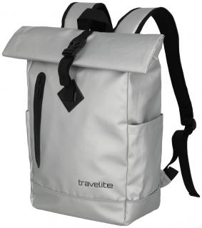 Travelite Basics Roll up Rucksack Plane silber