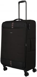 Travelite Rügen 4w Trolley L 78cm schwarz Flugkoffer mit Dehnfalte