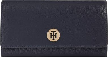 Überschlag Geldbörse Tommy Hilfiger Honey Large EW With Flap Dunkelblau