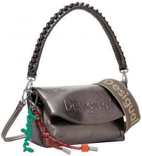 Überschlagtasche Desigual Trokel Metallic Dark Silver