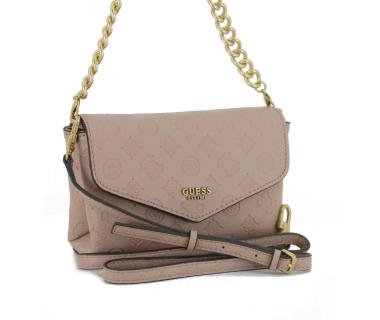 Überschlagtasche Logoprägung Guess Zanelle Mini Biscuit Logo altrosa