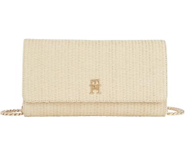 Überschlagtasche Sommer Tommy Hilfiger Kettenriemen Bastoptik